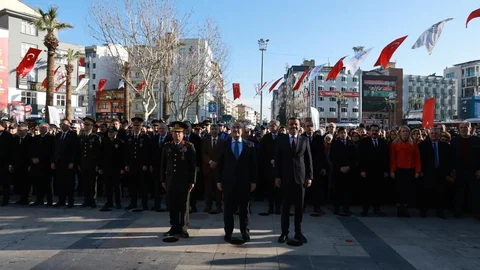 Denizli'de Atatürk Anma Töreni