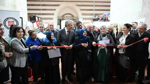Edirne'de Kadınların Ürün Sergisi Açıldı