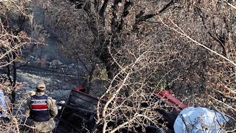 Elazığ'da Patpat Motoru Uçuruma Düştü