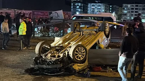 Batman'da Takla Atan Araçta 1 Yaralı