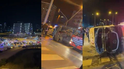 Ambulans İle Otomobil Çarpıştı: 4 Yaralı