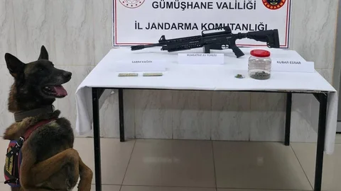 Gümüşhane'de Uyuşturucu ve Silah Operasyonu