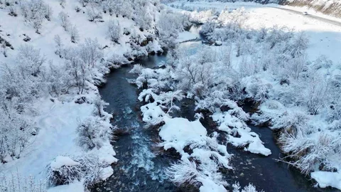 Şırnak'ta Kar Manzaraları Göz Kamaştırıyor