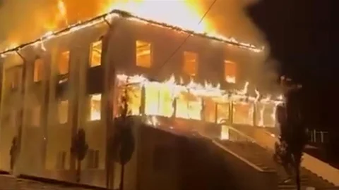 Bolu'da Cami Yangını Meydana Geldi