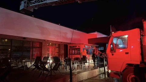 Bolu'da Dinlenme Tesisinde Yangın Çıktı