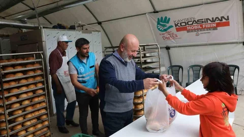 Kocasinan'da Depremzedelere Destek Mesajı