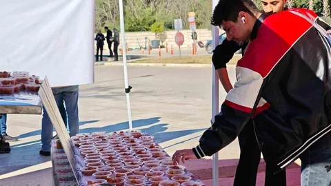 Kepez'de Öğrenci Anısına Lokma Hayrı Yapıldı