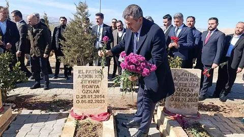 Bakan Tekin Şanlıurfa'da Şehitlik Ziyareti Yaptı