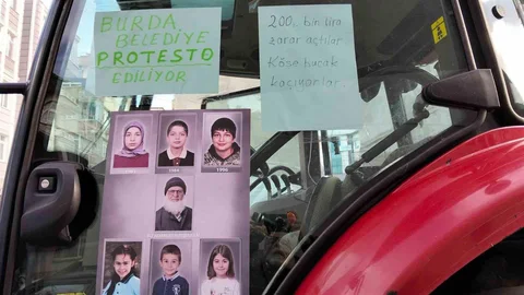 Bafra'da Çiftçi Protesto Etti