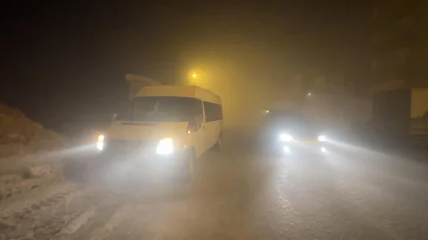 Yüksekova'da Yoğun Sis Etkili Oldu