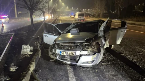 Tekirdağ'da Trafik Kazası Yaşandı