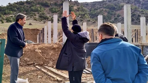 Yusuflar Mahallesi’nde 36 Atlık Barınak İnşaatı Devam Ediyor