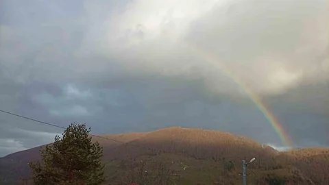 Sakarya'da Gökkuşağı Manzarası