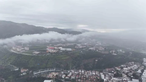 Aydın'da Bulutlu Sabah Görüntüsü