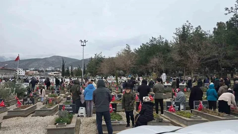 Gaziantep'te Deprem Şehitliği Ziyareti