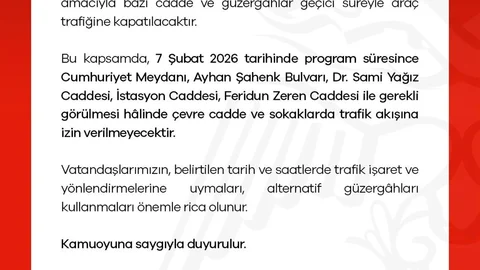 Niğde'de Miting Nedeniyle Trafik Kapatılacak