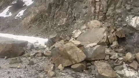 Kemah'ta Kaya Düşmesi Olayı