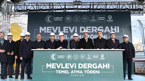 Konya'da Mevlevi Dergahı'nın Temeli Atıldı