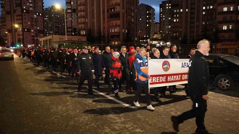 Kayseri'de Sessiz Yürüyüş Düzenlendi