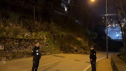 Bursa'da Heyelan Olayı