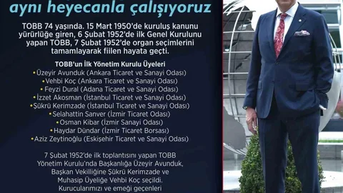 TOBB Başkanı Hisarcıklıoğlu'ndan Açıklama