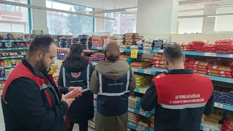 Afyonkarahisar'da Zincir Market Denetimi