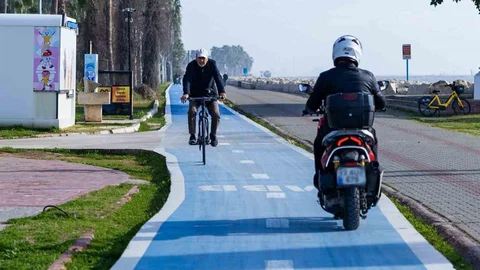 Mersin'de Yürüyüş ve Bisiklet Yolları İzleniyor