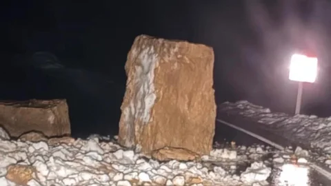 Şırnak'ta Kaya Düşmesi Olayı