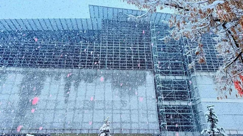 Patnos'ta Kar Yağışı Etkili Oldu