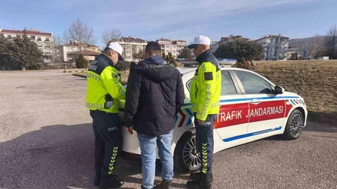 Nevşehir'de Motosiklet Sürücüsüne Ceza Kesildi