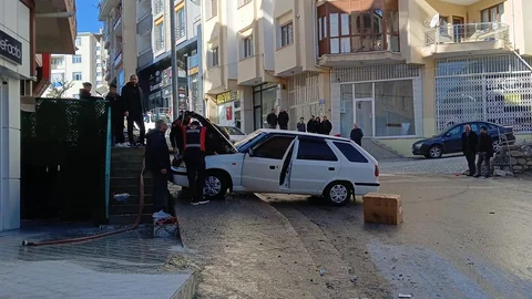 Ermenek'te Otomobil Yangını