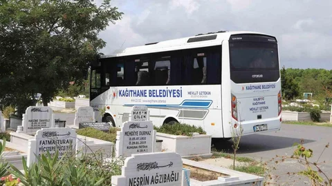Kağıthane'de Mezarlık Ziyareti İçin Servis Desteği