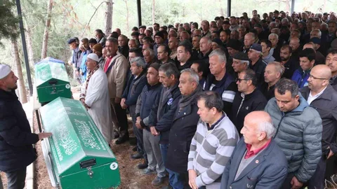 Babaanne ve Torununun Cenazesi Toprağa Verildi