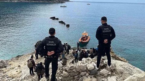 Seydikemer'de Düzensiz Göçmen Operasyonu