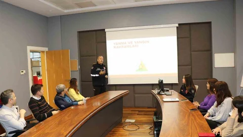 Aydın'da Yangın Eğitimi Verildi