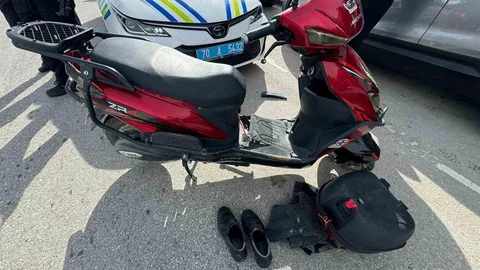 Karaman'da Otomobil ve Bisiklet Çarpıştı