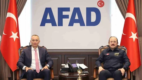 AFAD Başkanı Pehlivan, Mladenov'u kabul etti