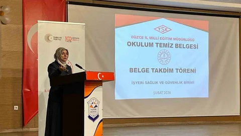 Düzce'de 183 Okul Hijyen Belgesi Aldı