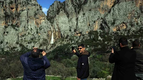 Muğla'da Su Uçkun Şelalesi İlgi Görüyor