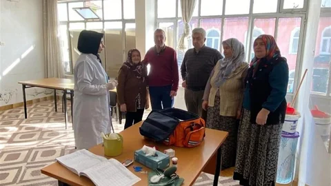 Köyde Kanser Taramaları Bilgilendirmesi