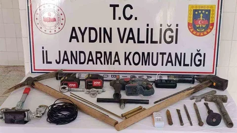 Aydın Çine'de Kaçak Kazı Operasyonu
