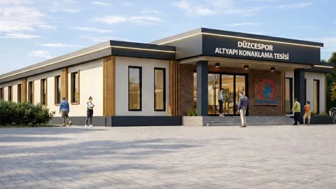 Düzce'de Altyapı Tesisinin Temeli Atıldı