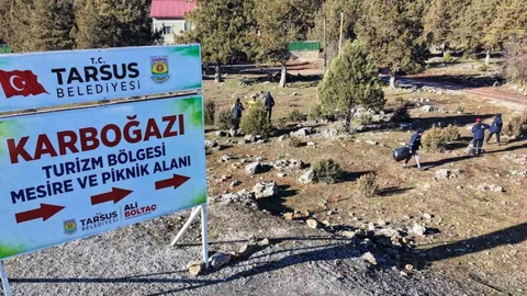 Tarsus'ta Doğa Temizliği Yapıldı