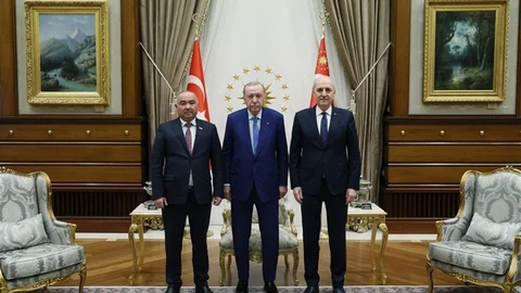 Cumhurbaşkanı Erdoğan Kırgızistan Meclis Başkanı ile Görüştü