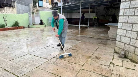 Germencik'te Camiler İçin Temizlik Çalışmaları