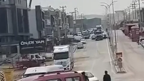 Bursa'da Polis Kovalamacası Anları