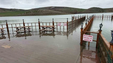 Yozgat'ta Kar Eridi Su Seviyesi Yükseldi