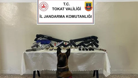 Tokat’ta Kaçak Silah Ele Geçirildi