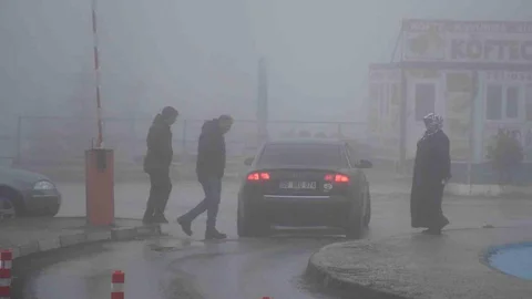 Yozgat'ta Yoğun Sis Etkili Oldu