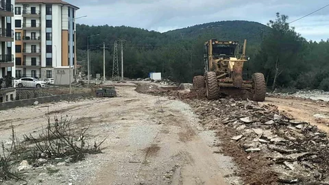 Muğla'da TOKİ Yolu Çalışması Başladı